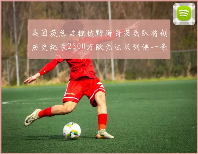 美因茨总监称佐野海舟若离队将创历史纪录2500万欧无法买到他一条腿